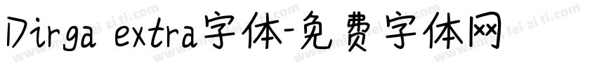 Dirga extra字体字体转换